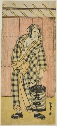 The Actor Otani Hiroji III as Maruya Gorohachi in the Play Kotobuki Banzei Soga..., c. 1783. Creator: Shunsho
