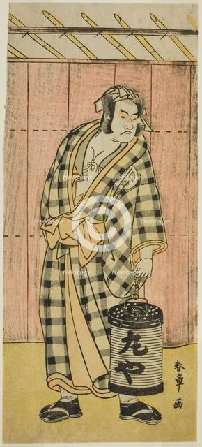 The Actor Otani Hiroji III as Maruya Gorohachi in the Play Kotobuki Banzei Soga..., c. 1783. Creator: Shunsho.