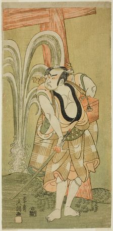 The Actor Otani Hiroji III in an Unidentified Role, c. 1770. Creator: Ippitsusai Buncho