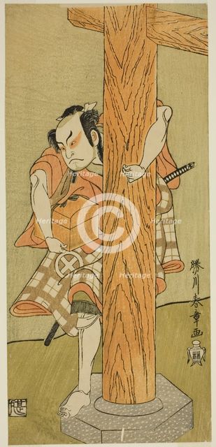 The Actor Otani Hiroji III in an Unidentified Role, Japan, c. 1770. Creator: Shunsho.