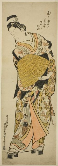 The Actor Onoe Kikugoro I as Soga no Goro, c. 1744. Creator: Okumura Masanobu