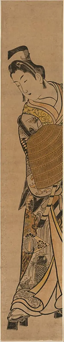 The Actor Onoe Kikugoro I as Soga no Goro, c. 1744. Creator: Okumura Masanobu