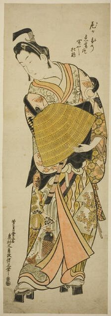 The Actor Onoe Kikugoro I as Soga no Goro, c. 1744. Creator: Okumura Masanobu