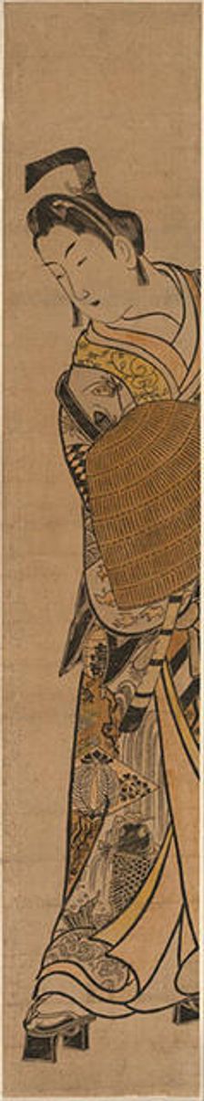 The Actor Onoe Kikugoro I as Soga no Goro, c. 1744. Creator: Okumura Masanobu