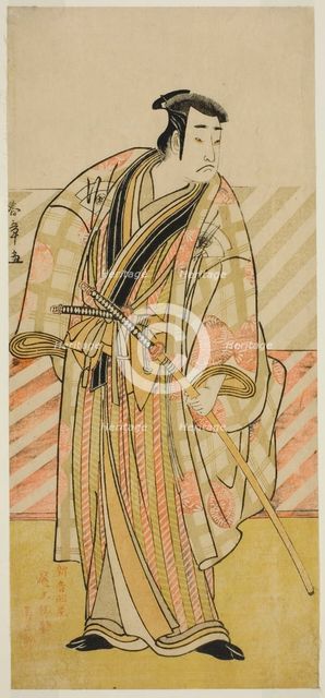 The Actor Onoe Matsusuke I in an Unidentified Role, Japan, c. 1782. Creator: Shunsho.