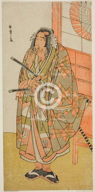 The Actor Onoe Matsusuke I in an Unidentified Role, Japan, c. 1782. Creator: Shunsho.
