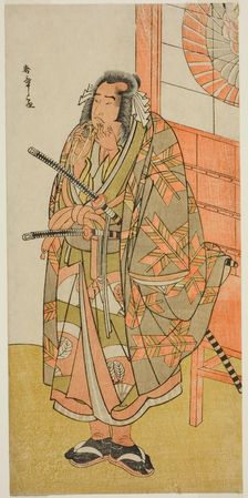 The Actor Onoe Matsusuke I in an Unidentified Role, Japan, c. 1782. Creator: Shunsho