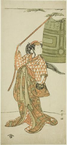 The Actor Arashi Hinaji I Dancing "Musume Dojo-ji" (The Maiden at Dojo Temple), Japan, c. 1772. Creator: Shunsho