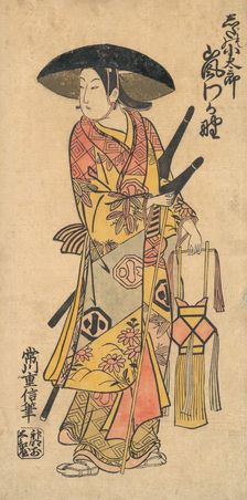 The Actor Arashi Otohachi (1695-1769) in an Unidentified Role. Creator: Tsunegawa Shigenobu