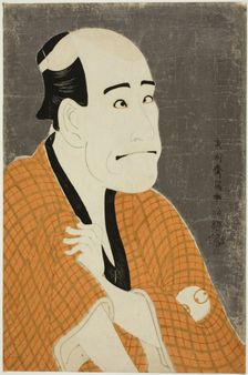 The actor Arashi Ryuzo II as Ishibe no Kinkichi, the moneylender, 1794. Creator: Tôshûsai Sharaku