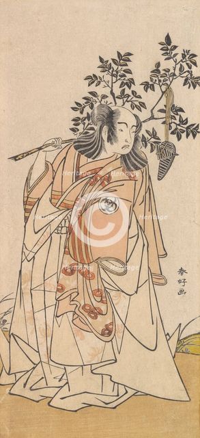 The Actor Bando Mitsugoro I as a Man in Daimyo Attire, ca. 1778. Creator: Katsukawa Shunko.