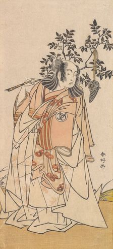 The Actor Bando Mitsugoro I as a Man in Daimyo Attire, ca. 1778. Creator: Katsukawa Shunko