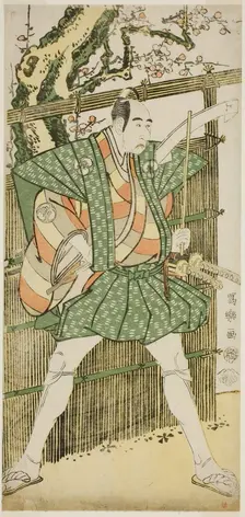 The actor Bando Mitsugoro II as Katsura Kokingo Haruhisa, 1794. Creator: Tôshûsai Sharaku