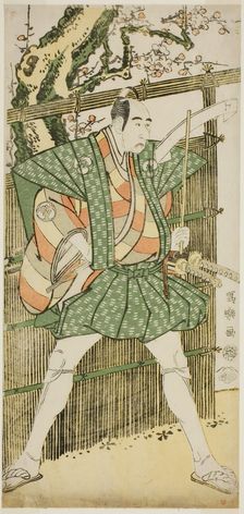 The actor Bando Mitsugoro II as Katsura Kokingo Haruhisa, 1794. Creator: Tôshûsai Sharaku