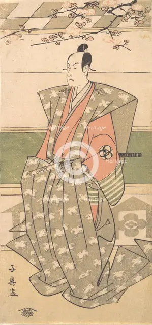 The Actor Bando Mitsugoro II in Ceremonial Robes with Kamishimo, 1751-1788. Creator: Eishosai Choki.