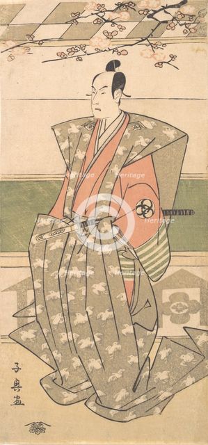 The Actor Bando Mitsugoro II in Ceremonial Robes with Kamishimo, 1751-1788. Creator: Eishosai Choki.