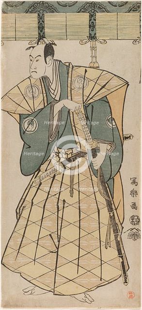 The actor Bando Hikosaburo III as Godai Saburo Chikatada, 1794. Creator: Tôshûsai Sharaku.
