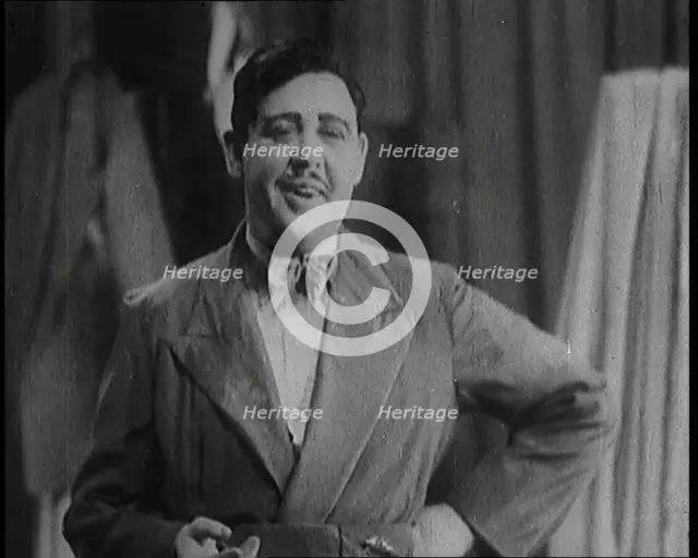 The Actor Charles Laughton in Costume and in Character For Edgar Wallace's Gangster..., 1920s. Creator: British Pathe Ltd.