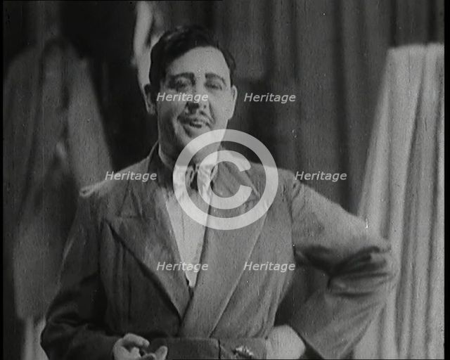 The Actor Charles Laughton in Costume and in Character For Edgar Wallace's Gangster..., 1920s. Creator: British Pathe Ltd.