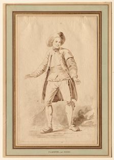 The Actor Clairval, 18th century. Creator: Étienne Aubry (French, 1745-1781)
