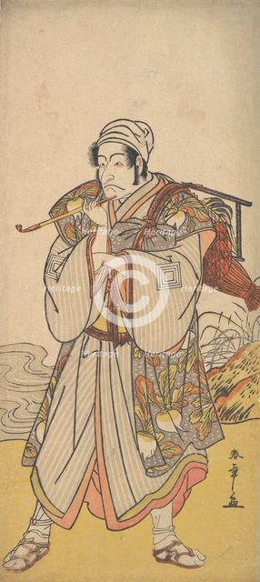 The Actor Danjuro III as an Itinerant Peddler, 1726-1792. Creator: Shunsho.