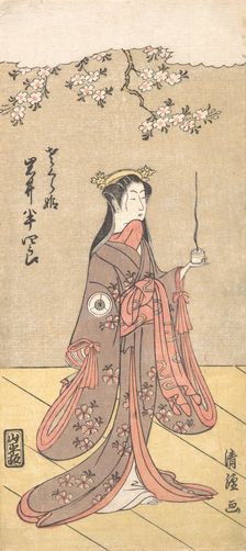 The Actor Iwai Hanshiro IV as Sakura Hime, the Cherry Princess, 1767. Creator: Torii Kiyotsune