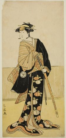 The Actor Iwai Hanshiro IV as Tonase (?) in the Play Kanadehon Chushingura (?)..., c. 1787. Creator: Katsukawa Shun'ei
