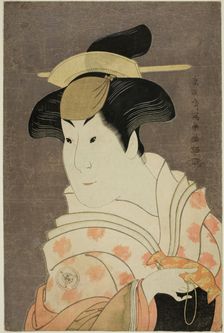 The actor Iwai Hanshiro IV as the wet nurse Shigenoi, 1794. Creator: Shunsho