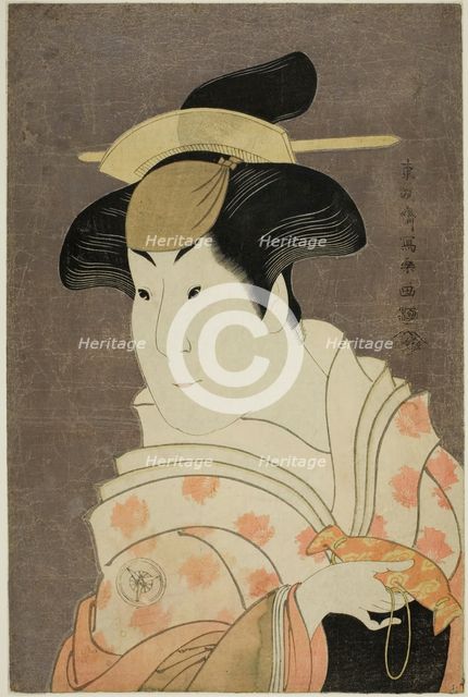 The actor Iwai Hanshiro IV as the wet nurse Shigenoi, 1794. Creator: Shunsho.