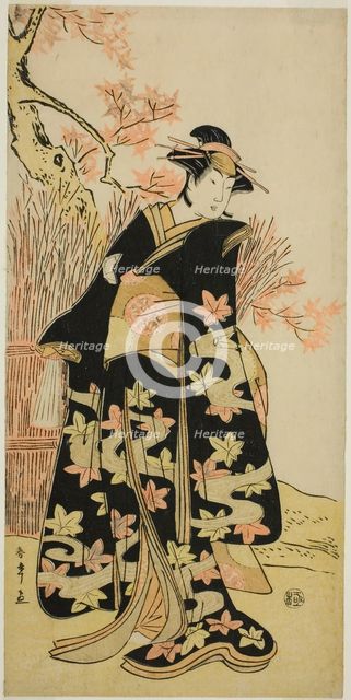 The Actor Iwai Hanshiro IV in an Unidentified Role, Japan, c. 1792. Creator: Shunsho.