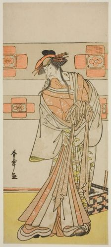The Actor Ichikawa Monnosuke II as the Ghost of the Renegade Monk Seigen in the Play..., c. 1783. Creator: Shunsho