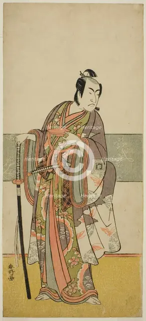 The Actor Ichikawa Monnosuke II in an Unidentified Role, c. 1778. Creator: Katsukawa Shunko.