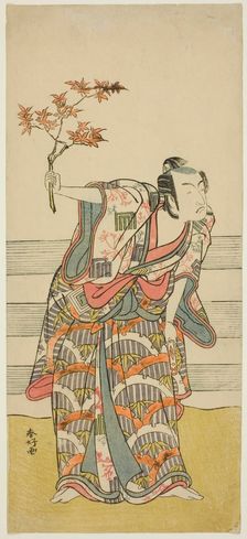 The Actor Ichikawa Monnosuke II in an Unidentified Role, c. 1785. Creator: Katsukawa Shunko
