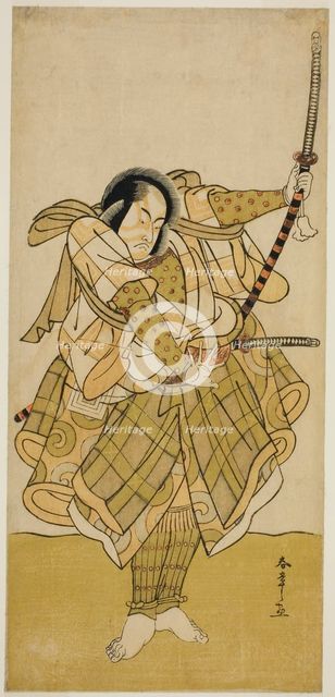 The Actor Ichikawa Monnosuke II in an Unidentified Role, Japan, c. 1779. Creator: Shunsho.