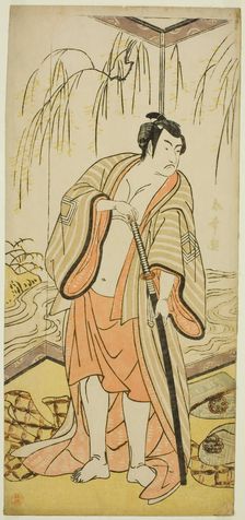 The Actor Ichikawa Monnosuke III as the Sumo Wrestler Shirafuji Genta in the Play Edo..., c. 1783. Creator: Katsukawa Shunjo
