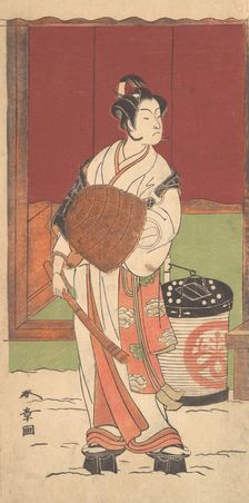 The Actor Ichikawa Monosuke II in the Role of Daito-no-miya Disguised as a Komuso, ca. 1772 (?). Creator: Shunsho