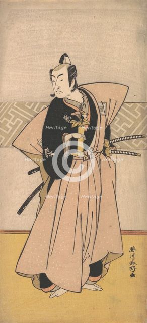 The Actor Ichikawa Omezo as a Samurai with Two Swords, 1743-1812. Creator: Katsukawa Shunko.