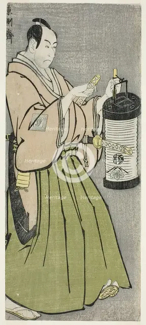 The Actor Ichikawa Omezo I as Tomita Hyotaro (Shodai Ichikawa Omezo no Tomita Hyotaro), 1794. Creator: Tôshûsai Sharaku.