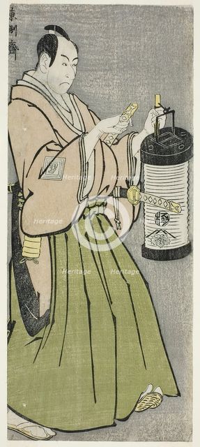The Actor Ichikawa Omezo I as Tomita Hyotaro (Shodai Ichikawa Omezo no Tomita Hyotaro), 1794. Creator: Tôshûsai Sharaku.
