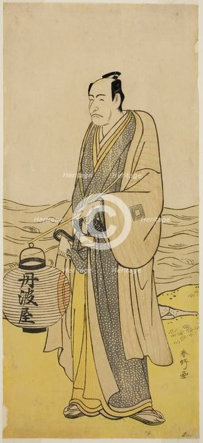 The Actor Ichikawa Danjuro V as Tambaya Suketaro in the Play On'ureshiku Zonji Soga..., c. 1790. Creator: Katsukawa Shunko.