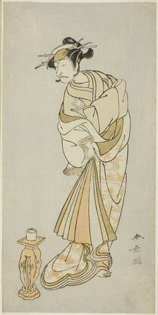 The Actor Ichikawa Danjuro V as the Spirit of Monk Seigen in the Shosagoto Dance Sequen..., c. 1772. Creator: Shunsho