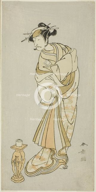 The Actor Ichikawa Danjuro V as the Spirit of Monk Seigen in the Shosagoto Dance Sequen..., c. 1772. Creator: Shunsho.