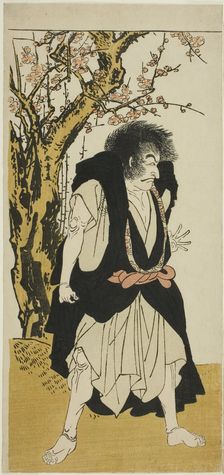 The Actor Ichikawa Danjuro V as the Renegade Buddhist Monk Wantetsu from Okamidani, in..., c. 1778. Creator: Shunsho