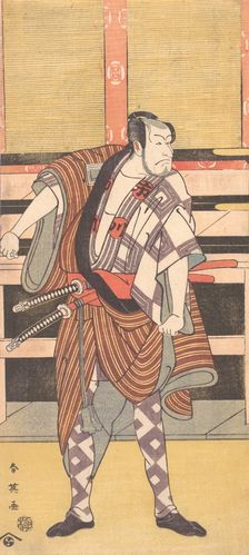 The Actor Ichikawa Danjuro V as a Samurai, 1785. Creator: Katsukawa Shun'ei