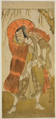 The Actor Ichikawa Danjuro V as Akushichibyoe Kagekiyo Disguised as a Beggar, in the..., c. 1777. Creator: Shunsho