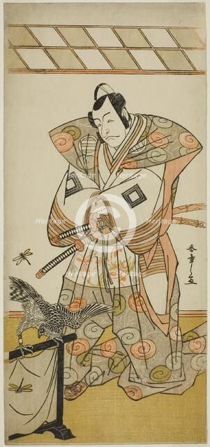 The Actor Ichikawa Danjuro V as Ashikaga Takauji in the Play Kaeribana Eiyu Taiheiki..., c. 1779. Creator: Shunsho.