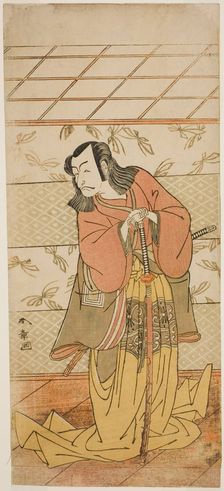 The Actor Ichikawa Danjuro V as Ashiya Doman in the Play Kikyo-zome Onna Urakata..., c. 1776. Creator: Shunsho