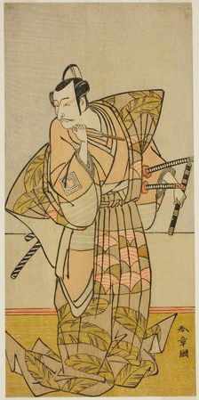 The Actor Ichikawa Danjuro V as Chichibu no Shigetada, Japan, c. 1773. Creator: Shunsho