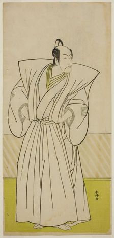 The Actor Ichikawa Danjuro V as Enya Hangan (?) in the Play Kanadehon Chushin Nagori...c. 1780. Creator: Katsukawa Shunko