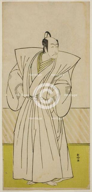 The Actor Ichikawa Danjuro V as Enya Hangan (?) in the Play Kanadehon Chushin Nagori...c. 1780. Creator: Katsukawa Shunko.